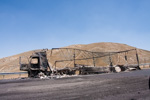 Turkey_2015 | , burnt trucks on the road towards Van, signs of the heated political atmosphere in the aftermath of 2015's elections